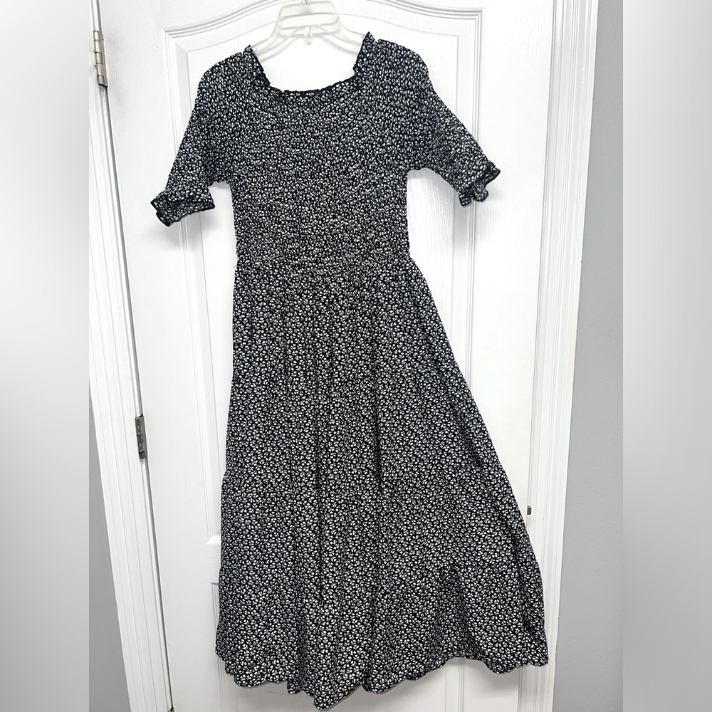 Orange Creek Smocked Midi Dress